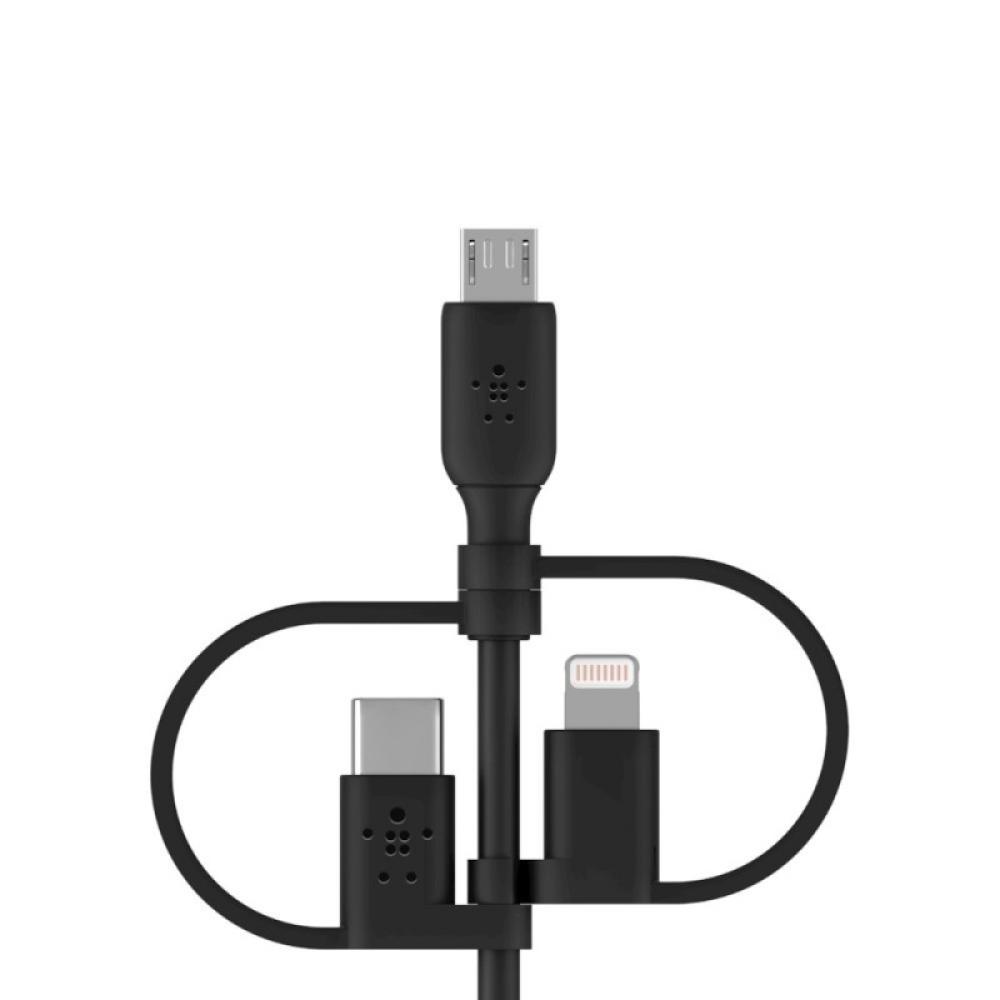 Belkin - BOOST CHARGE cable USB 1 m USB A USB C/Micro-USB B/Lightning Negro