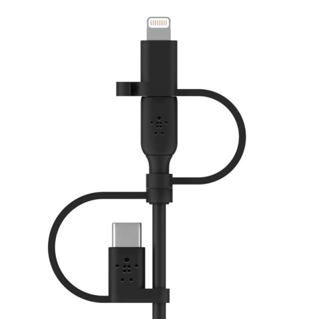 Belkin - BOOST CHARGE cable USB 1 m USB A USB C/Micro-USB B/Lightning Negro