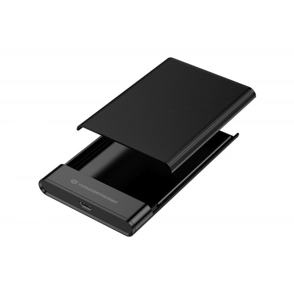 Conceptronic - DANTE06B caja para disco duro externo Carcasa de disco duro/SSD Negro 2.5"