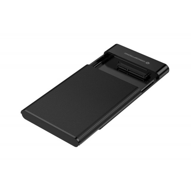 Conceptronic - DANTE06B caja para disco duro externo Carcasa de disco duro/SSD Negro 2.5"