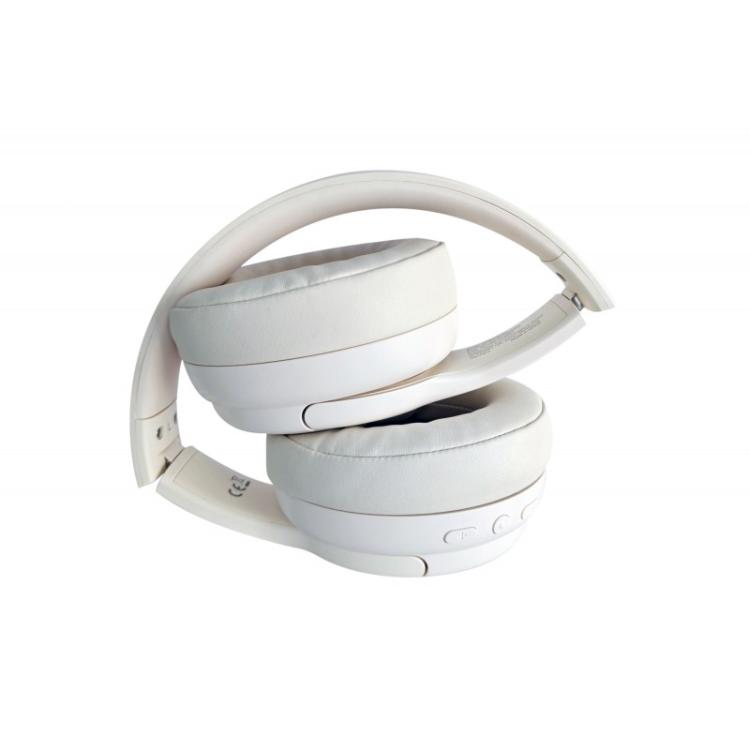 Conceptronic - PARRIS03C auricular y casco Auriculares Inalámbrico y alámbrico Diadema Música Bluetooth Crema de color