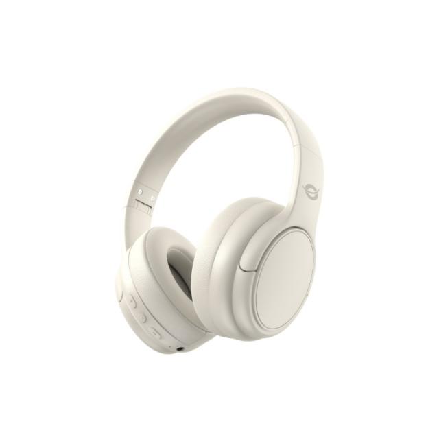 Conceptronic - PARRIS03C auricular y casco Auriculares Inalámbrico y alámbrico Diadema Música Bluetooth Crema de color