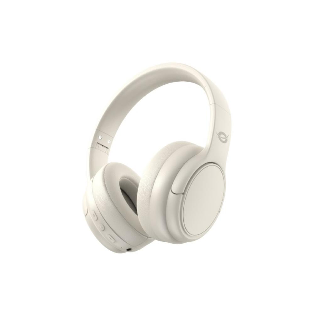 Conceptronic - PARRIS03C auricular y casco Auriculares Inalámbrico y alámbrico Diadema Música Bluetooth Crema de color