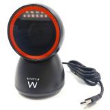 Ewent - EW3450 lector de código de barras Lector de códigos de barras fijo 1D/2D CMOS Negro