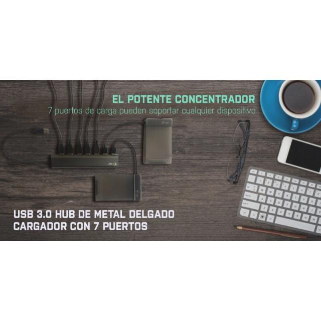 i-tec - Metal Superspeed USB 3.0 7-Port Hub