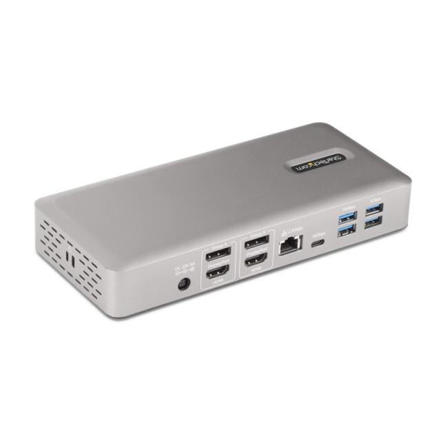 StarTech.com - Docking Station Multipantalla Thunderbolt 4 - Dock para Dos, Tres o 4 Monitores - 2x HDMI/2x DP - Hub Ladrón 7x U