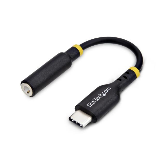 StarTech.com - Adaptador de Audio USB-C a 3,5mm TRRS Minijack - Adaptador de Audio USB Tipo C para Auriculares con Micrófono - D