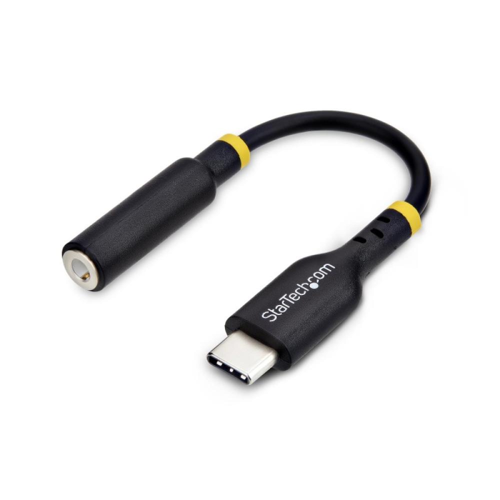 StarTech.com - Adaptador de Audio USB-C a 3,5mm TRRS Minijack - Adaptador de Audio USB Tipo C para Auriculares con Micrófono - D