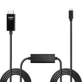 Lindy - 43315 adaptador de cable de vídeo 5 m USB Tipo C HDMI tipo A (Estándar) Negro