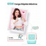 Ugreen - Uno RG 65W 3-Port GaN Fast Charger pink blue Ordenador portátil, Teléfono móvil, Portátil, Tableta, Teléfono Azul Corri