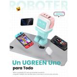 Ugreen - Uno RG 65W 3-Port GaN Fast Charger pink blue Ordenador portátil, Teléfono móvil, Portátil, Tableta, Teléfono Azul Corri