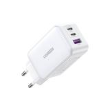 Ugreen - Nexode USB-A+2*USB-C 65W GaN Tech Fast Charger White Lector de libros electrónicos, Auriculares, Auriculares, Teléfono