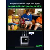 Ugreen - Nexode RG 65W 3-Port GaN Ordenador portátil, Teléfono móvil, Portátil, Batería portátil, Teléfono Gris Corriente altern