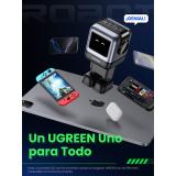 Ugreen - Nexode RG 65W 3-Port GaN Ordenador portátil, Teléfono móvil, Portátil, Batería portátil, Teléfono Gris Corriente altern