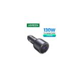 Ugreen - 130W 3-Port Fast Car Char gray Auriculares, Ordenador portátil, Teléfono móvil, Portátil, Batería portátil, Teléfono Gr