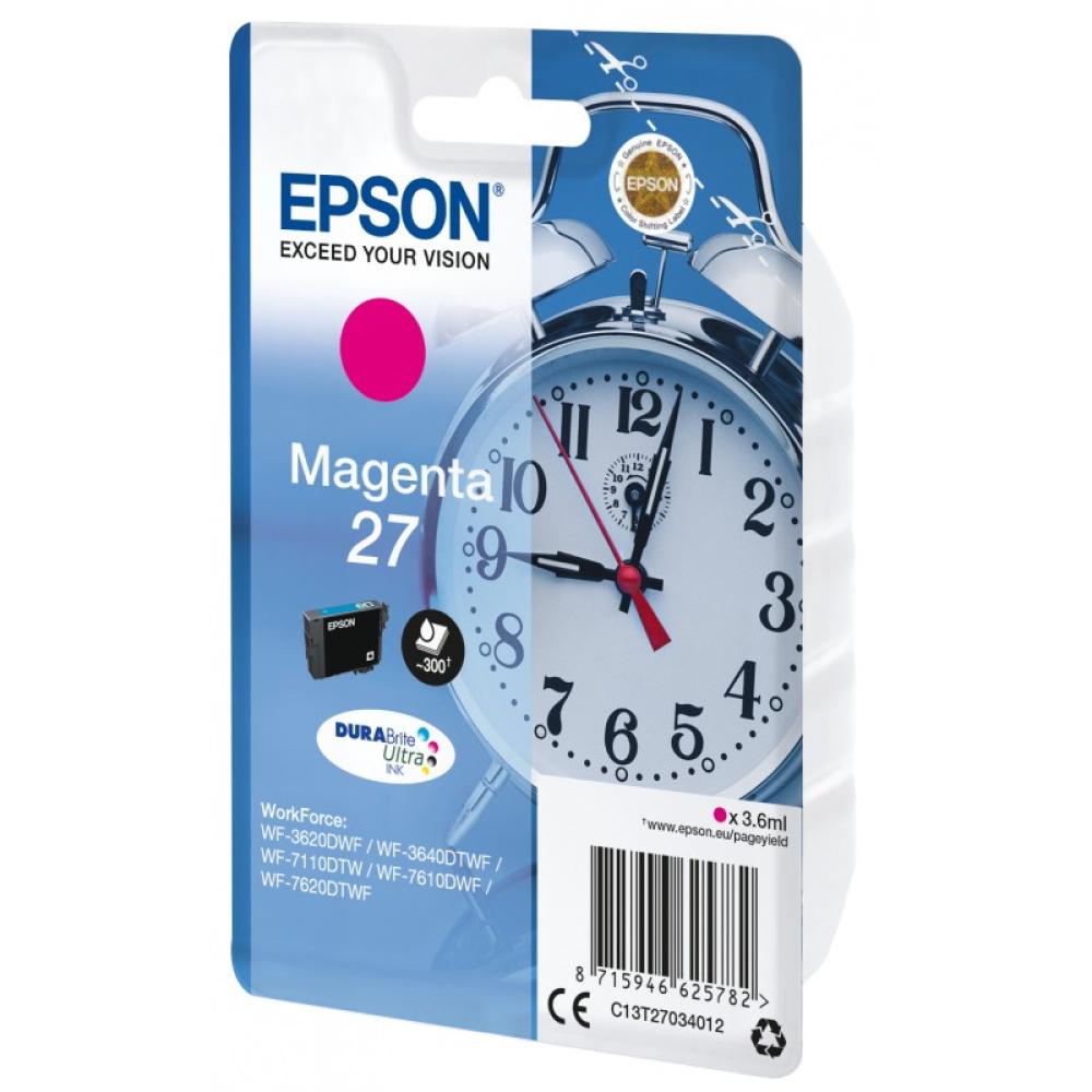 Epson - Alarm clock Singlepack Magenta 27 DURABrite Ultra Ink