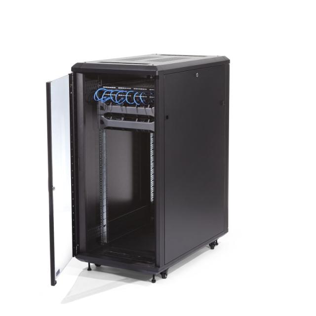 StarTech.com - Armario Rack para Servidores 32U 19" 4 Columnas - Rack de Servidores con Cerradura y Seguro - Rack con Ruedas y C