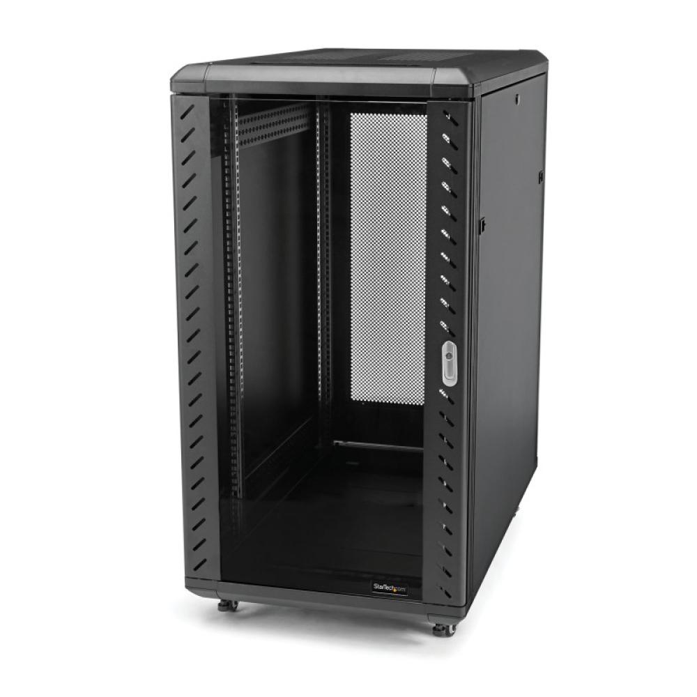StarTech.com - Armario Rack para Servidores 32U 19" 4 Columnas - Rack de Servidores con Cerradura y Seguro - Rack con Ruedas y C