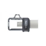 SanDisk - Ultra Dual m3.0 unidad flash USB 64 GB USB Type-A / Micro-USB 3.2 Gen 1 (3.1 Gen 1) Negro, Plata, Transparente