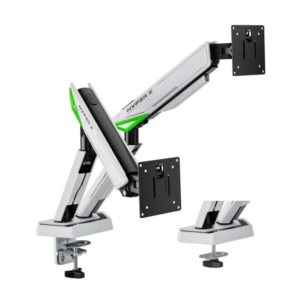 AISENS - DT38TSR-345 soporte para monitor 96,5 cm (38") Escritorio Negro, Blanco