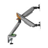 AISENS - DT38TSRRGB-349 soporte para monitor 96,5 cm (38") Escritorio Negro, Blanco