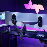 AISENS - DT38TSRRGB-349 soporte para monitor 96,5 cm (38") Escritorio Negro, Blanco