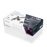 AISENS - DT38TSRRGB-349 soporte para monitor 96,5 cm (38") Escritorio Negro, Blanco