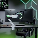 AISENS - DT49TSR-343 soporte para monitor 124,5 cm (49") Escritorio Negro, Blanco