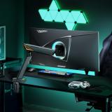 AISENS - DT49TSRRGB-347 soporte para monitor 124,5 cm (49") Escritorio Negro, Gris