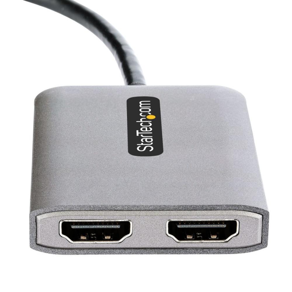 StarTech.com - Hub Concentrador MST DisplayPort a 2 Puertos HDMI - HDMI Doble de 4K a 60Hz - Adaptador Multimonitor DisplayPort