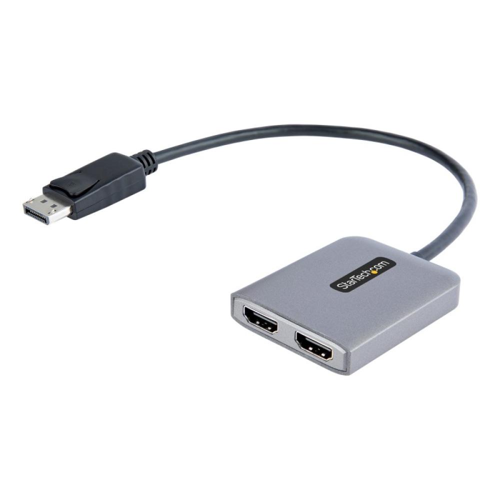 StarTech.com - Hub Concentrador MST DisplayPort a 2 Puertos HDMI - HDMI Doble de 4K a 60Hz - Adaptador Multimonitor DisplayPort