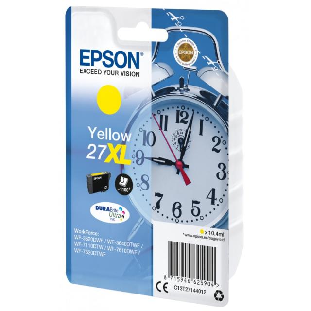 Epson - Alarm clock Singlepack Yellow 27XL DURABrite Ultra Ink