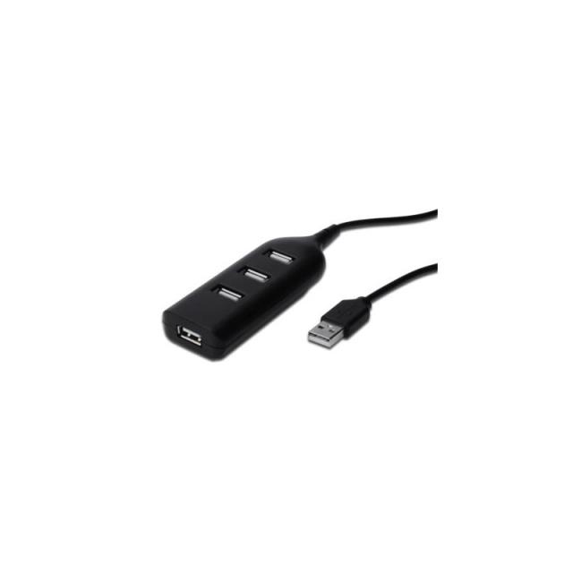 Digitus - Concentrador USB 2.0, 4 puertos