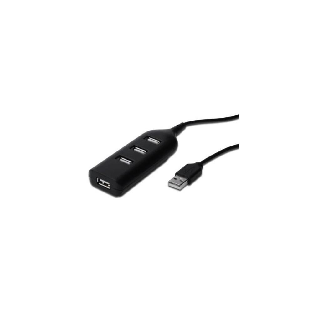 Digitus - Concentrador USB 2.0, 4 puertos