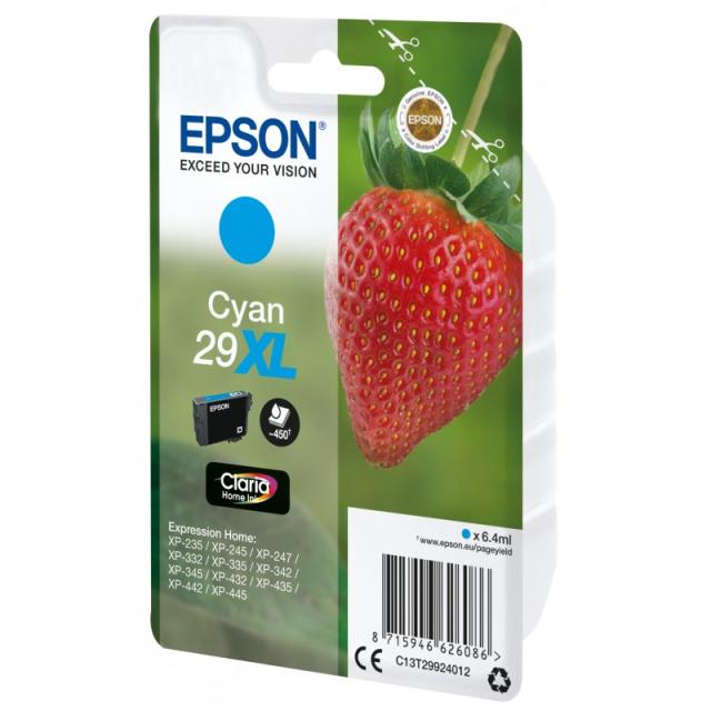 Epson - Strawberry Singlepack Cyan 29XL Claria Home Ink
