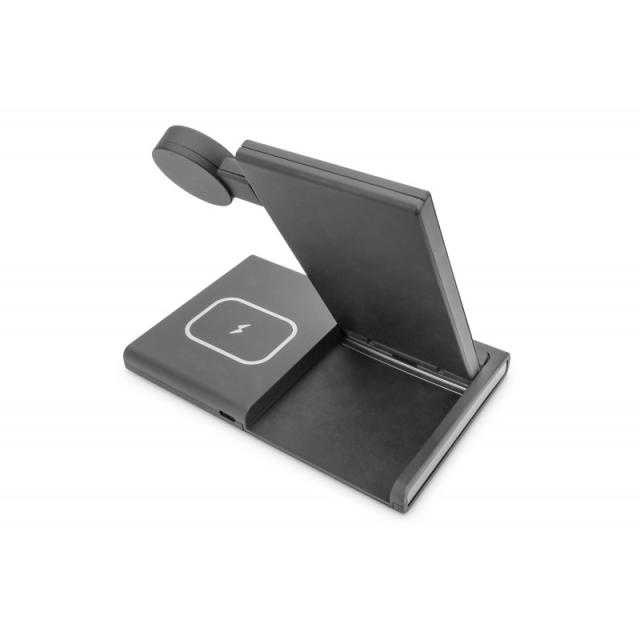 Digitus - Estación de carga 3 en 1, plegable, inalámbrica