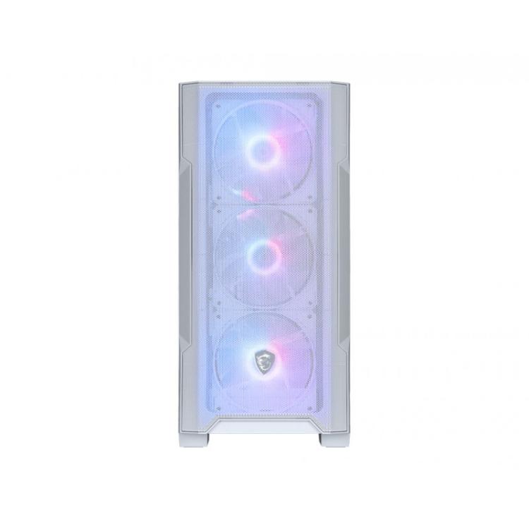 MSI - MAG Forge M100R Midi Tower Transparente, Blanco