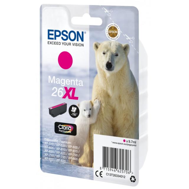 Epson - Polar bear Cartucho 26XL magenta