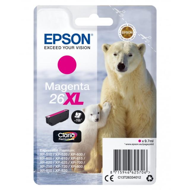Epson - Polar bear Cartucho 26XL magenta
