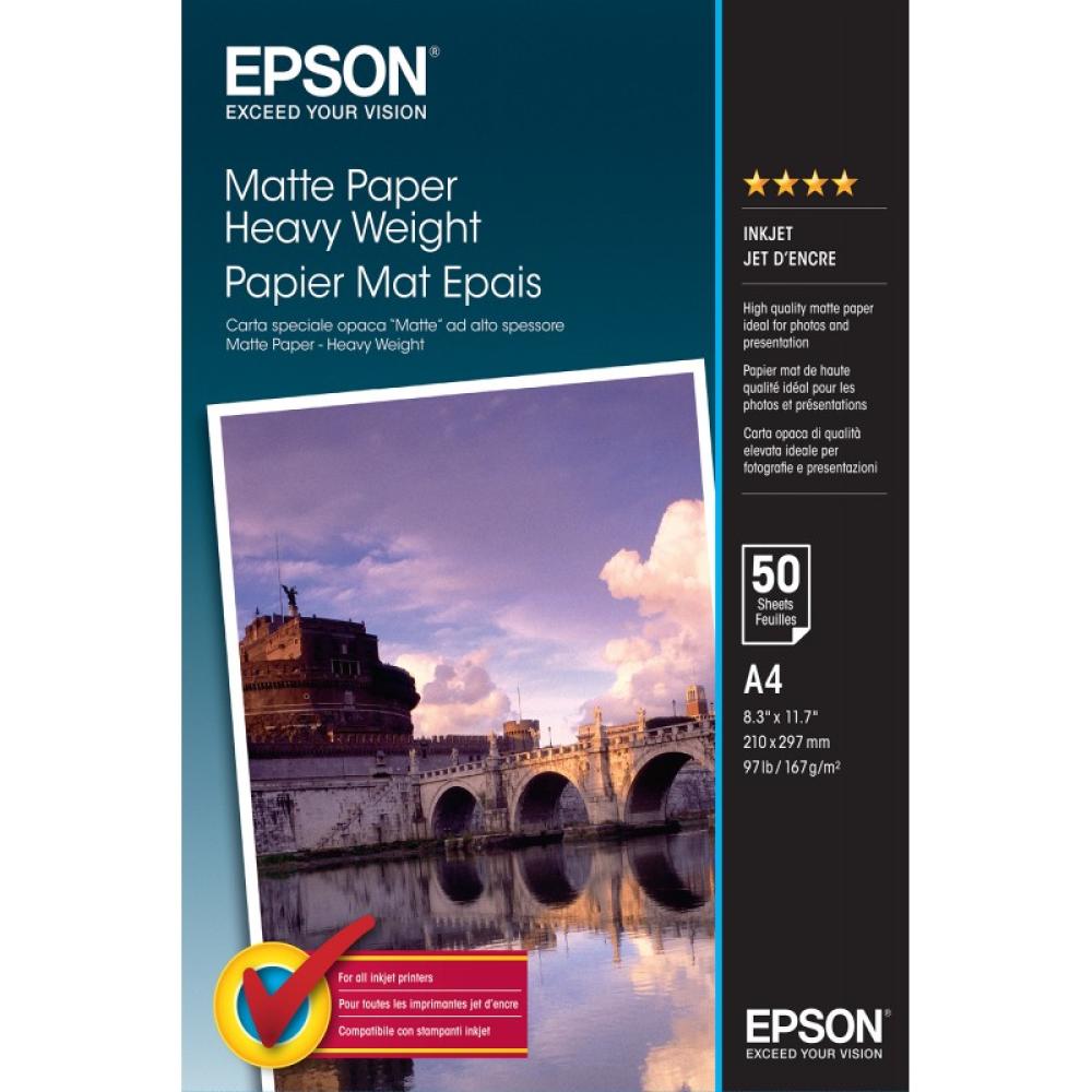 Epson - Matte Paper Heavy Weight - A4 - 50 hojas