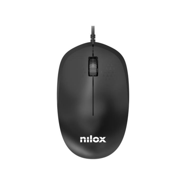 Nilox - MOUSB1012 ratón Oficina USB tipo A Óptico 1200 DPI