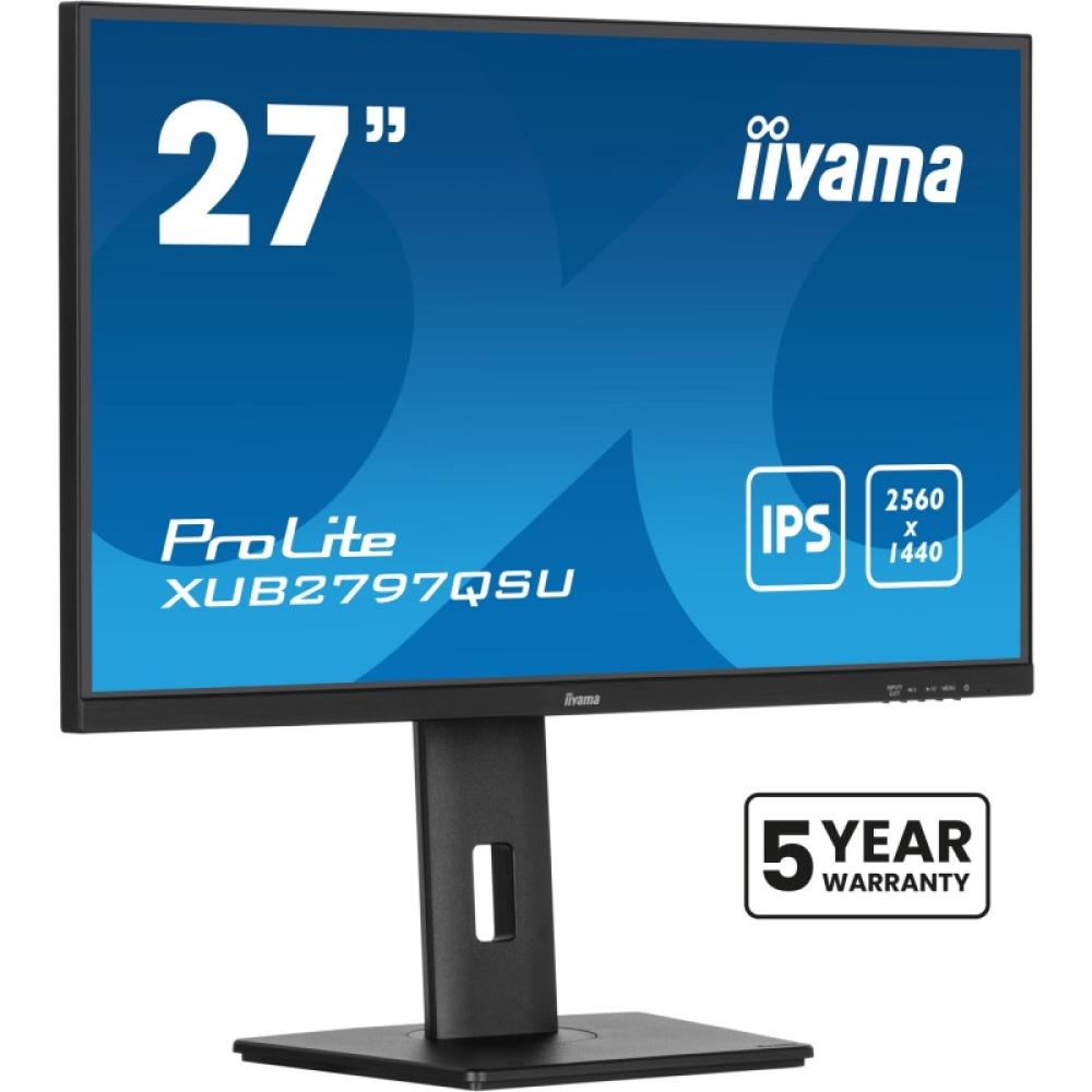 iiyama - ProLite XUB2797QSU-B2 pantalla para PC 68,6 cm (27") 2560 x 1440 Pixeles Quad HD LED Negro