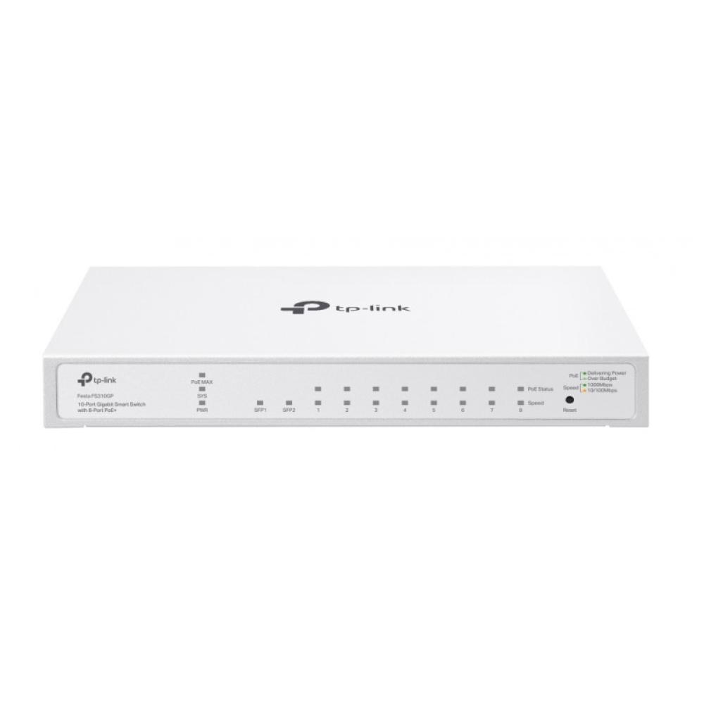 TP-Link - FESTA FS310GP switch Gestionado L2/L2+ Gigabit Ethernet (10/100/1000) Energía sobre Ethernet (PoE) 1U Blanco
