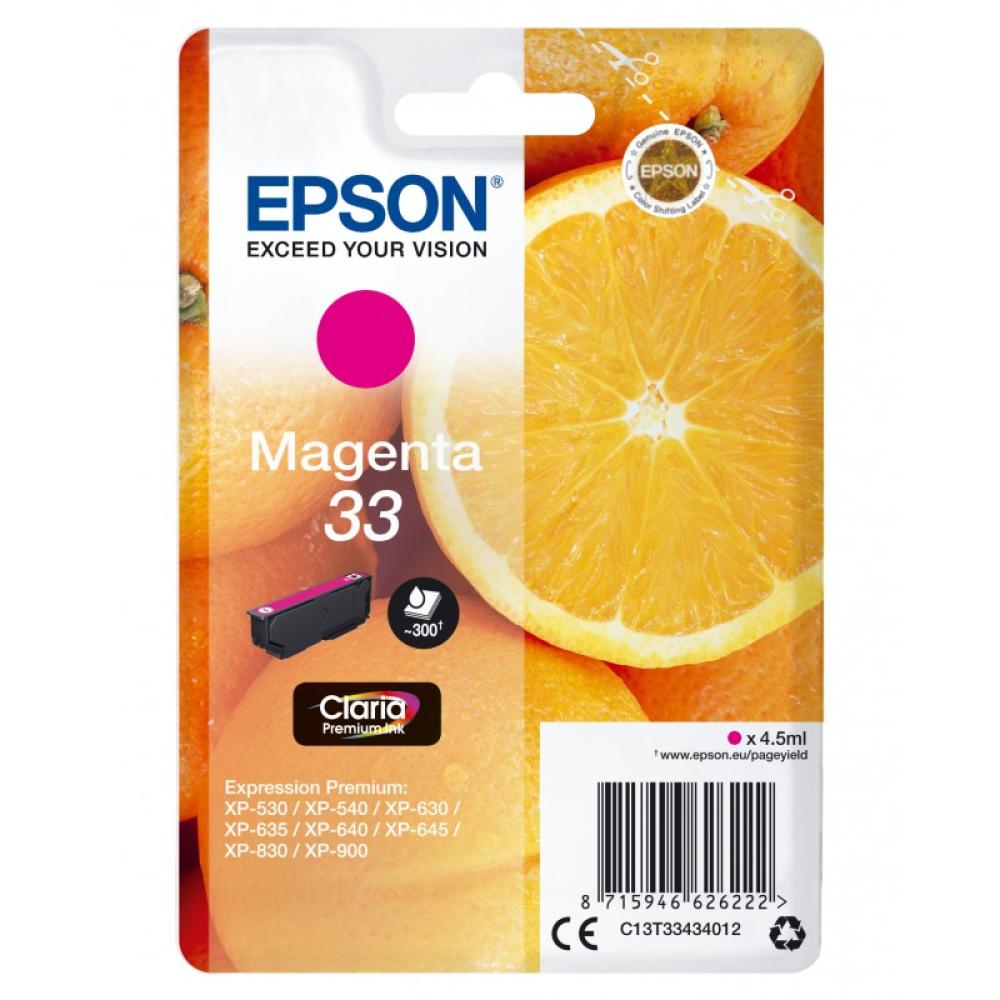 Epson - Oranges Singlepack Magenta 33 Claria Premium Ink