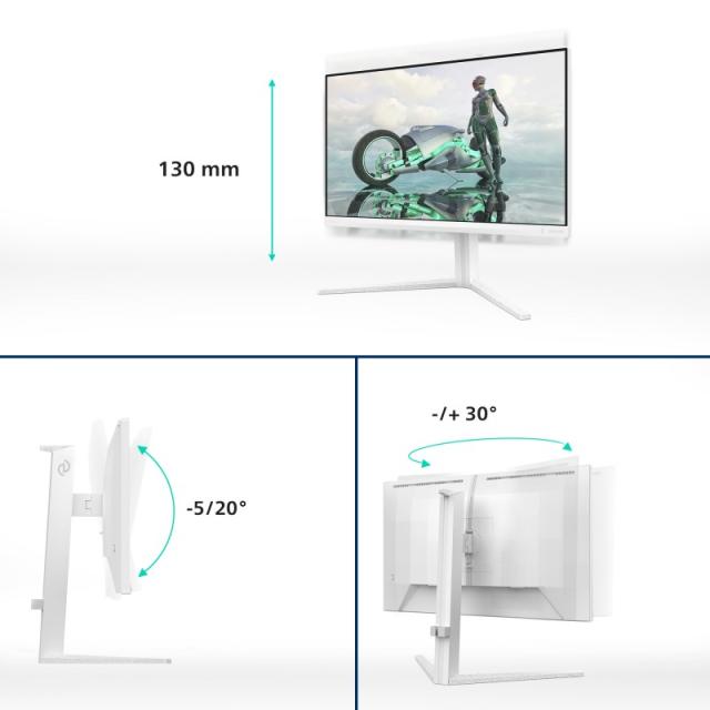 Philips - Evnia 24M2N3201A/00 pantalla para PC 60,5 cm (23.8") 1920 x 1080 Pixeles Full HD LCD Blanco