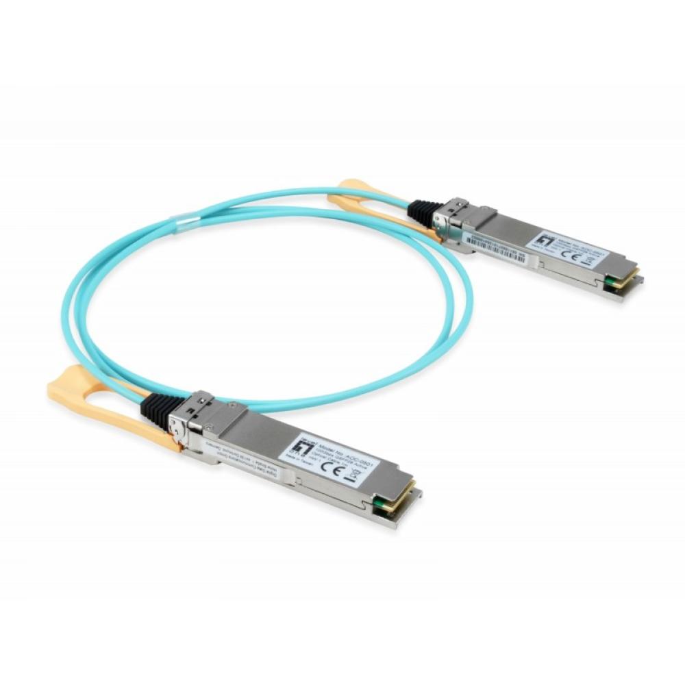 LevelOne - AOC-0501 red modulo transceptor Fibra óptica 103100 Mbit/s QSFP28 850 nm