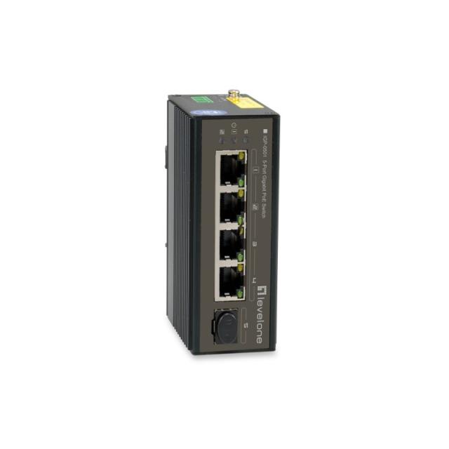 LevelOne - IGP-0501 switch Gigabit Ethernet (10/100/1000) Energía sobre Ethernet (PoE) Negro