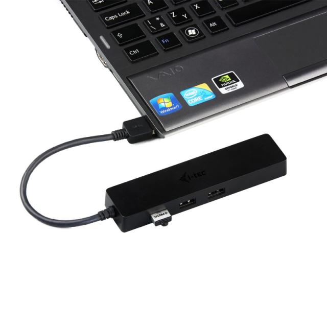 i-tec - Advance USB 3.0 Slim HUB 3 Port + Gigabit Ethernet Adapter