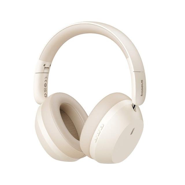 Baseus - Bass 35 Max Auriculares Inalámbrico Diadema Llamadas/Música USB Tipo C Bluetooth Blanco