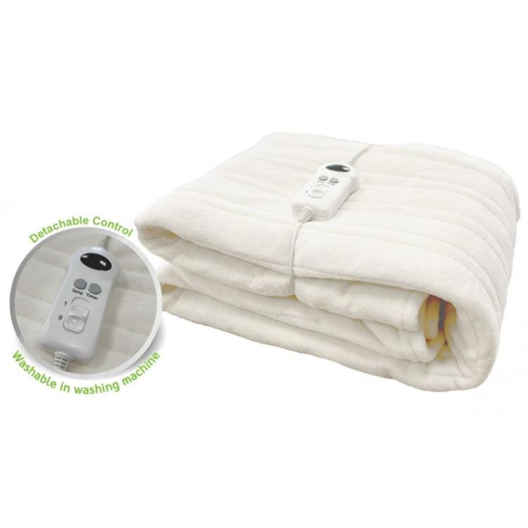 Haeger - EB-180.002A manta eléctrica y almohadilla 120 W Blanco Vellón